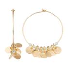 Jennifer Lopez Disc Charm Hoop Earrings, Women's, Light Blue