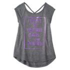 Girls 7-16 & Plus Size So&reg; Cutout V-back Tee, Girl's, Size: 16 1/2, Light Grey
