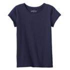 Girls 4-10 Jumping Beans&reg; Short-sleeved Solid Tee, Size: 6x, Blue