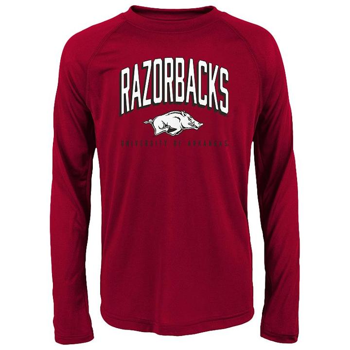 Boys 4-7 Arkansas Razorbacks Performance Tee, Size: M(5/6), Red