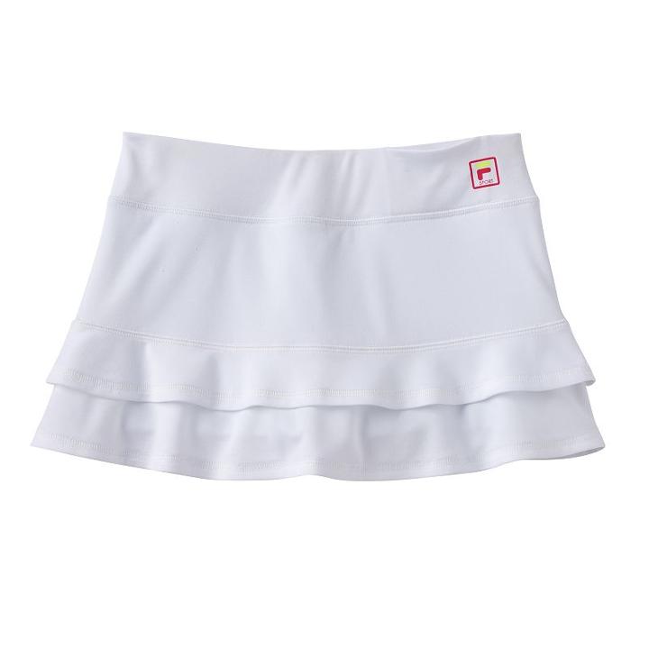 Girls 7-16 Fila Sport&reg; Tiered Ruffle Skort, Girl's, Size: Xs/s(7/8), White