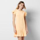 Women's Sonoma Goods For Life&trade; Flounce T-shirt Dress, Size: Large, Gold