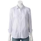 Women's Apt. 9&reg; Structured Shirt, Size: Large, White