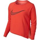 Women's Nike Training Cropped Top, Size: Small, Orange Oth