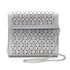 Lenore By La Regale Perforated Crossbody Bag, Women's, Silver