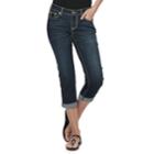 Women's Apt. 9&reg; Embellished Capri Jeans, Size: 14, Black