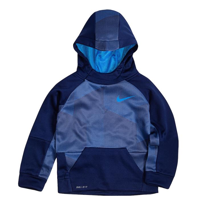 Toddler Boy Nike Therma Legacy Dri-fit Abstract Hoodie, Size: 3t, Dark Blue