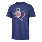 Men's '47 Brand Texas Rangers Throwback Tee, Size: Medium, Blue