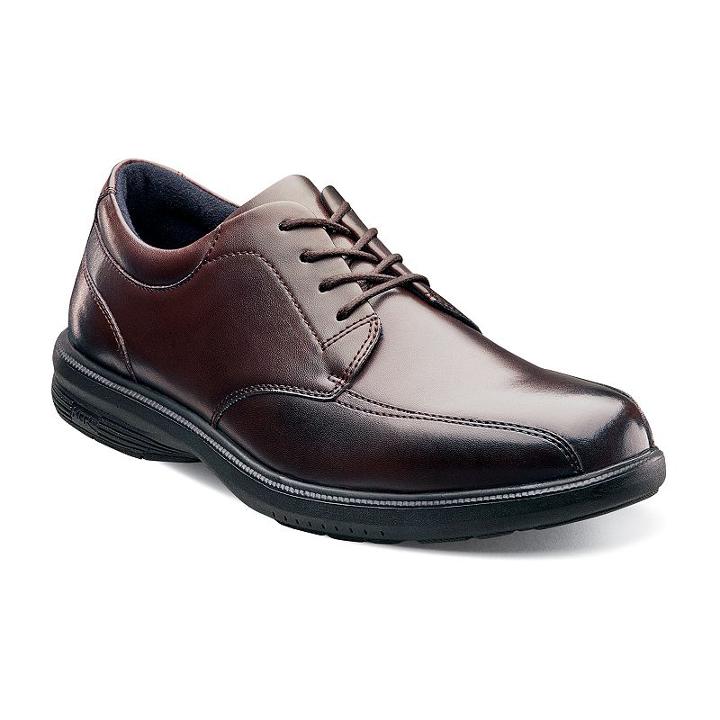 Nunn Bush Mulberry St. Men's Oxford Bicycle Toe Dress Shoes, Size: Medium (8.5), Brown