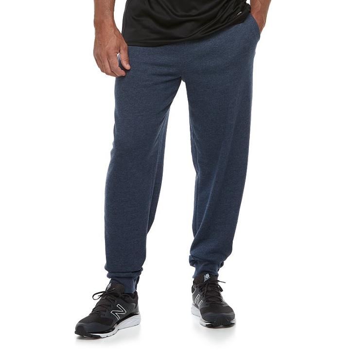 Big & Tall Tek Gear&reg; Soft Fleece Jogger Pants, Men's, Size: 3xl Tall, Blue (navy)