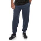 Big & Tall Tek Gear&reg; Soft Fleece Jogger Pants, Men's, Size: 3xl Tall, Blue (navy)