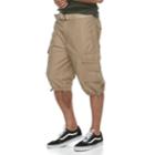 Men's Urban Pipeline&reg; Twill Messenger Shorts, Size: 34, Med Brown