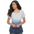 Women's Sonoma Goods For Life&trade; Dolman Tee, Size: Large, Dark Blue
