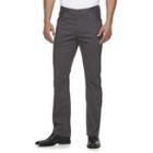 Men's Marc Anthony Stretch Slim-fit Brushed Twill Pants, Size: 38x36, Grey (charcoal)