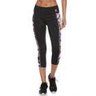 Women's Fila Sport&reg; Chevron Print Performance Capris, Size: Large, Black