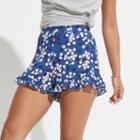 K/lab Floral Ruffle-hem Shortie Shorts, Girl's, Size: Xl, Ovrfl Oth