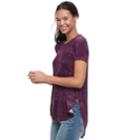 Juniors' Mudd&reg; Shirttail Short Sleeve Tee, Teens, Size: Medium, Purple