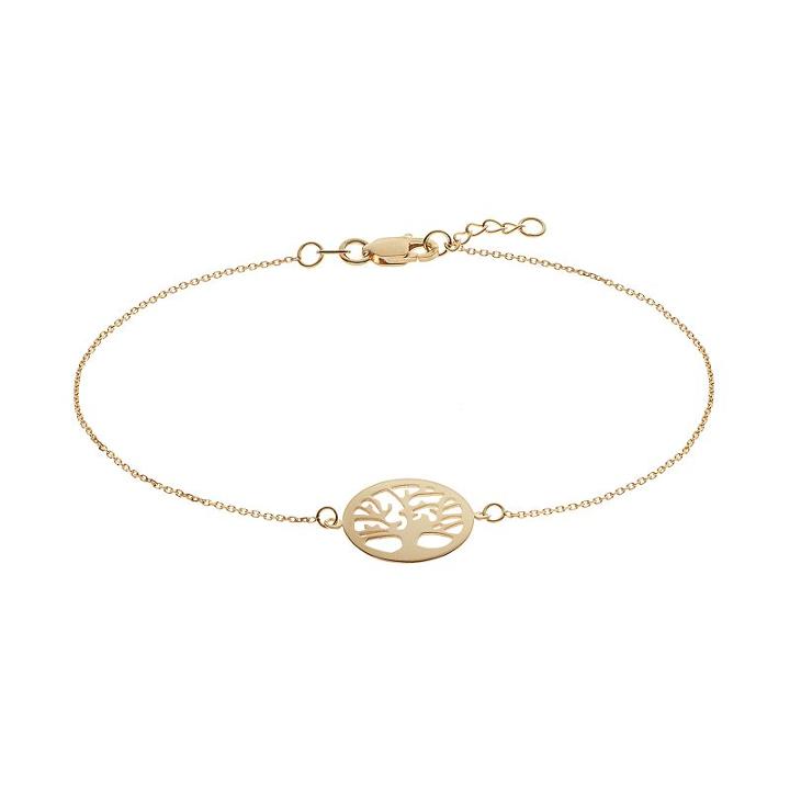 14k Gold Tree Of Life Bracelet, Women's, Size: 7.5, Yellow