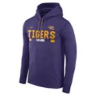 Men's Nike Lsu Tigers Therma-fit Hoodie, Size: Xxl, Purple