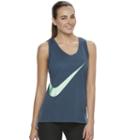 Women's Nike Sportswear Swoosh Racerback Tank Top, Size: Small, Blue Other
