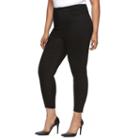 Plus Size Jennifer Lopez Lace-up High-rise Skinny Jeans, Women's, Size: 16 W, Black