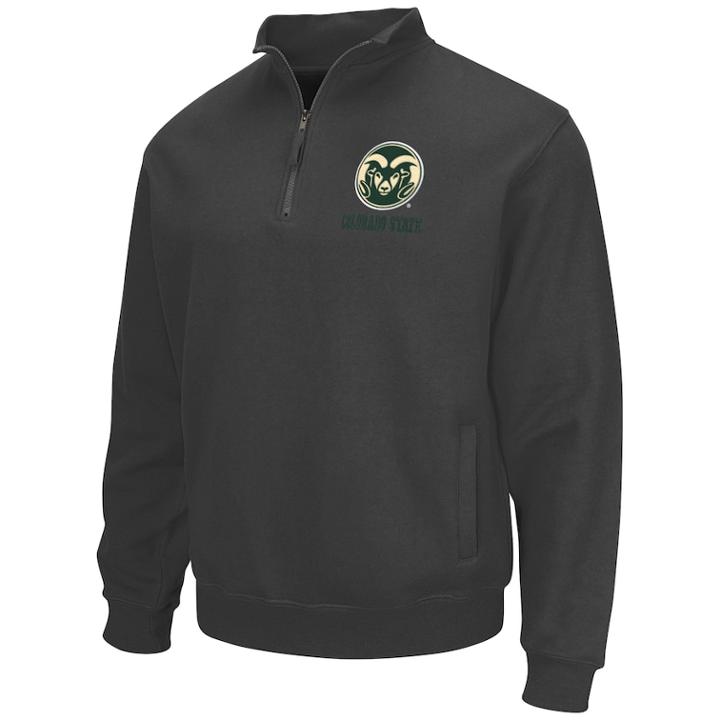 Men's Colorado State Rams Fleece Pullover, Size: Large, Grey (charcoal)