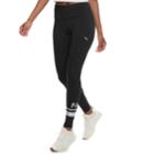 Women's Puma Athletic Logo High-waisted Leggings, Size: Small, Black