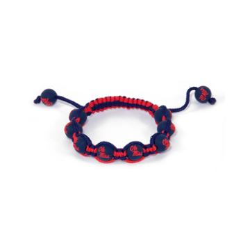 Ole Miss Rebels Bead Bracelet, Girl's, Multicolor