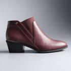 Simply Vera Vera Wang Skylark Women's Ankle Boots, Size: 8.5 Wide, Dark Pink
