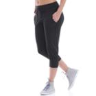 Women's Balance Collection Haley Jogger Capris, Size: Small, Black