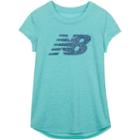 Girls 4-6x New Balance Relaxed-fit Performance Graphic Tee, Girl's, Size: 5, Turquoise/blue (turq/aqua)