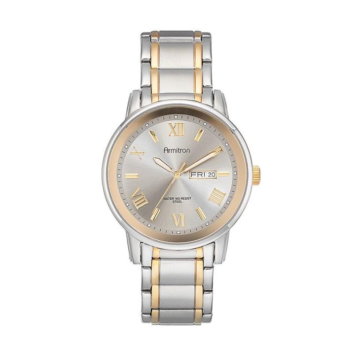 Armitron Men's Two Tone Stainless Steel Watch - 20/4935svtt, Multicolor