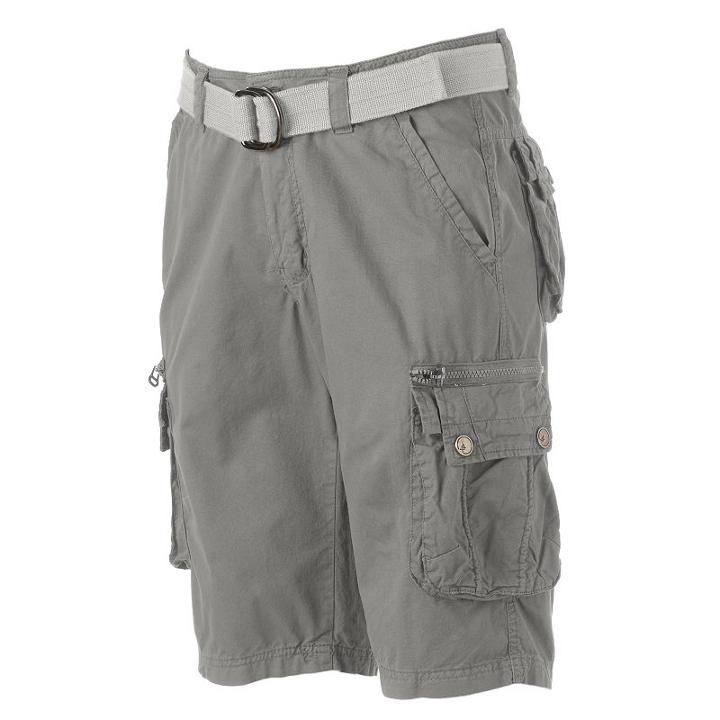Men's Xray Belted Cargo Shorts, Size: 34, Grey