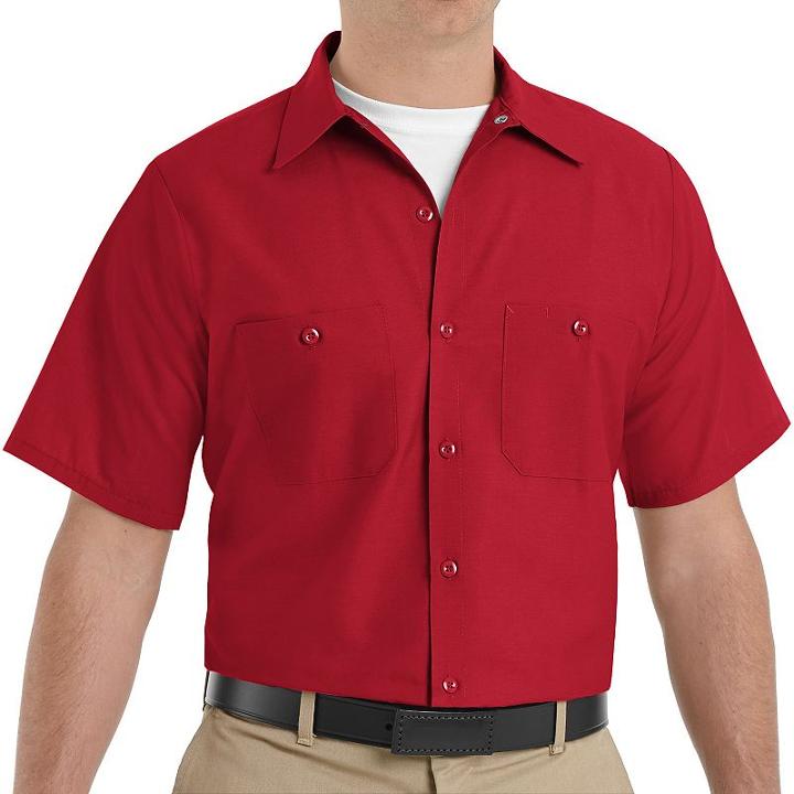 Men's Red Kap Classic-fit Industrial Button-down Work Shirt, Size: Small