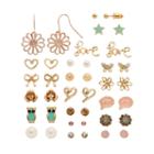 Mudd&reg; Flower, Star, Heart, Butterfly, Owl, Bow & Love Earring Set, Girl's, Multicolor