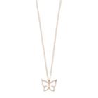 Lc Lauren Conrad Butterfly Pendant Necklace, Women's, Light Pink