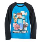 Boys 8-20 Minecraft Gang Tee, Size: Xl, Turquoise/blue (turq/aqua)
