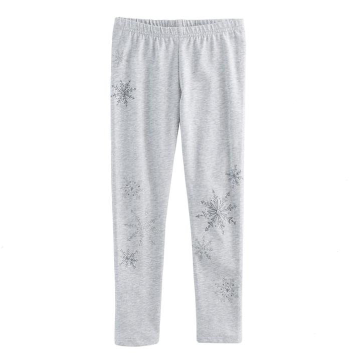 Girls 4-10 Jumping Beans&reg; Graphic Leggings, Size: 6x, Light Grey