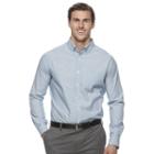 Big & Tall Croft & Barrow&reg; Classic-fit Stretch Woven Button-down Shirt, Men's, Size: Xl Tall, Dark Blue