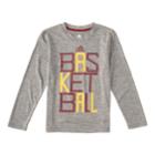 Boys 4-7x Adidas Basketball Graphic Tee, Size: 7, Dark Grey