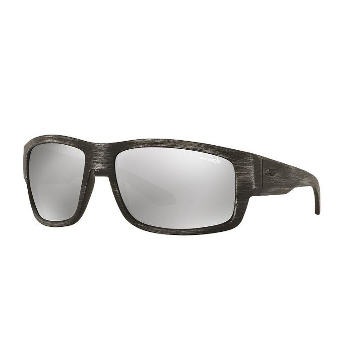 Arnette An4221 62mm Grifter Rectangle Mirror Sunglasses, Men's, Med Grey