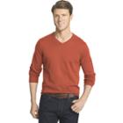 Men's Izod Fieldhouse Classic-fit Wool-blend V-neck Sweater, Size: Medium, Med Red