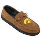 Men's Wide-width Iowa Hawkeyes Microsuede Moccasins, Size: 11, Brown