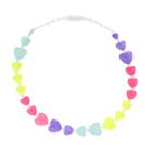 Girls 4-16 Carter's Rainbow Beaded Heart Necklace, Size: 3