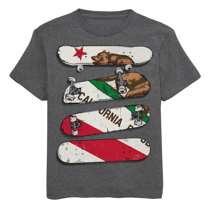 Boys 8-20 California Republic Skateboard Graphic Tee, Size: Small, Grey Other