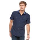 Men's Rock & Republic Printed Woven Button-down Shirt, Size: Xl, Blue
