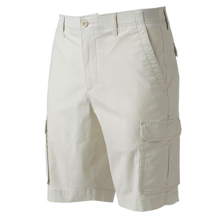 Men's Apt. 9&reg; Premier Flex Modern-fit Stretch Cargo Shorts, Size: 29, Lt Beige