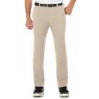 Men's Grand Slam Slim-fit Motionflow 360 Active Waistband Stretch Golf Pants, Size: 34x30, Dark Beige