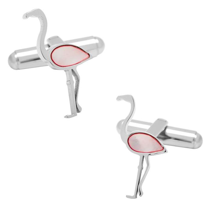 Flamingo Cuff Links, Men's, Pink