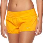 Women's Nike Crew Running Shorts, Size: Large, Orange Oth